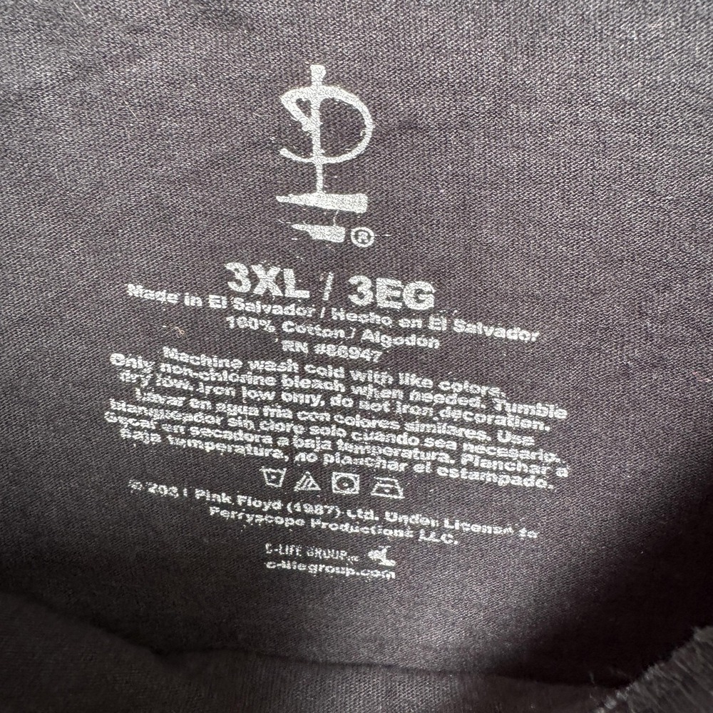 Pink Floyd Shirt Mens 3XL Black Abstract Face Graphic Band Tee Short Sleeve - Picture 4 of 7